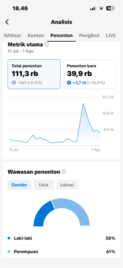 Analisis Penonton TikTok